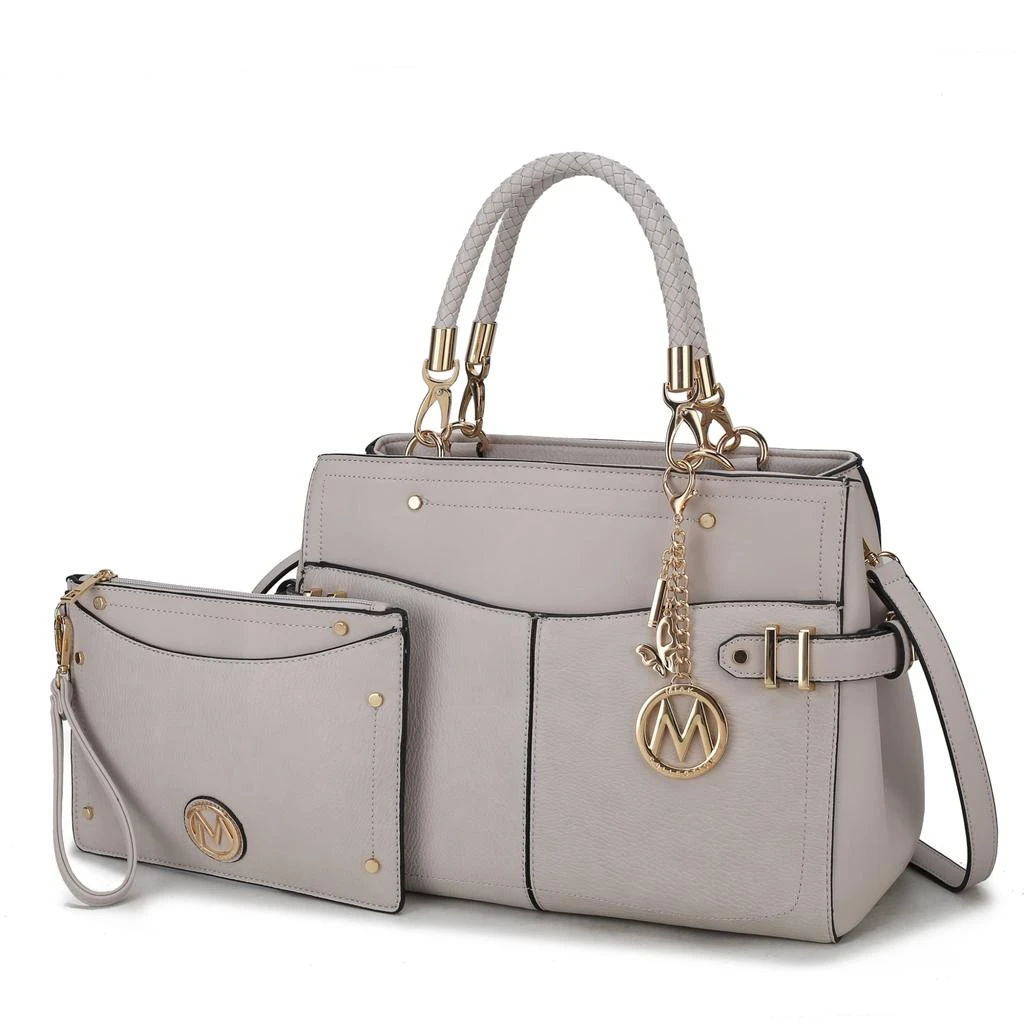 Tenna Vegan Leather Women’s Satchel Bag with Wristlet 商品