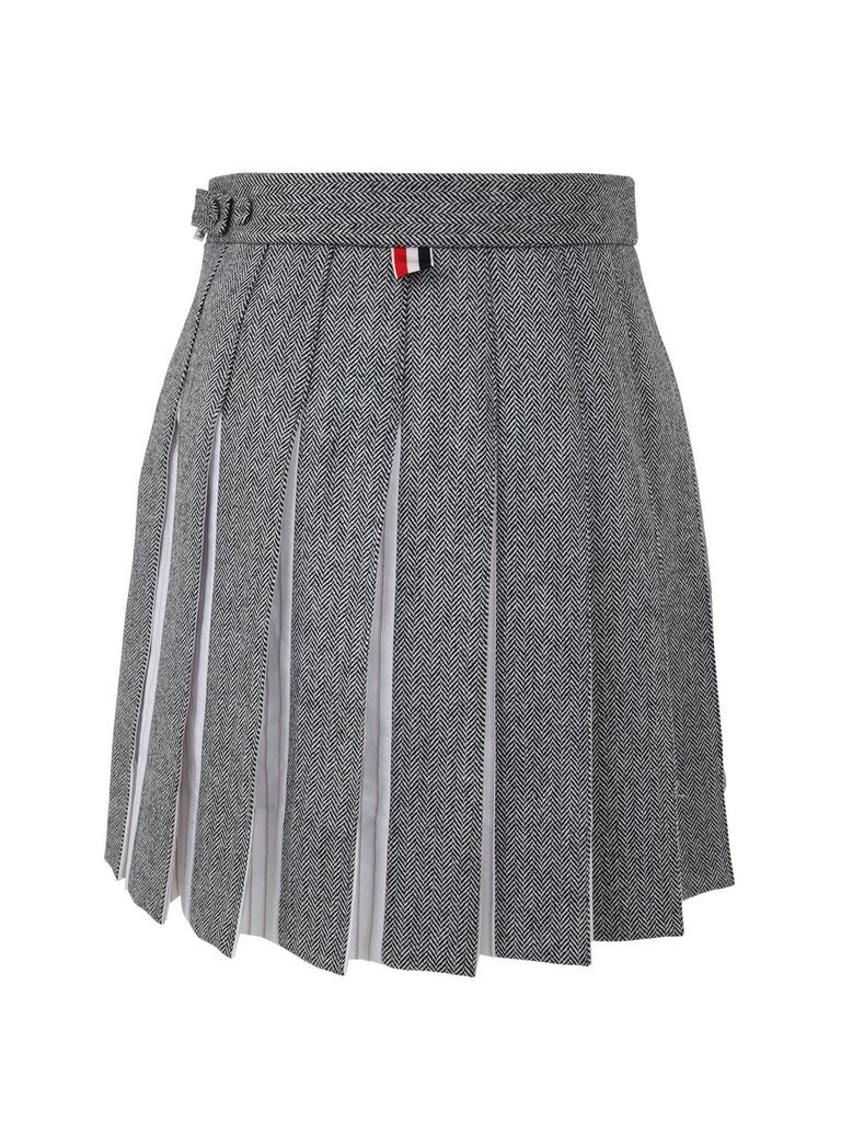 Thom Browne Women's  Black Other Materials Skirt商品第2张图片规格展示