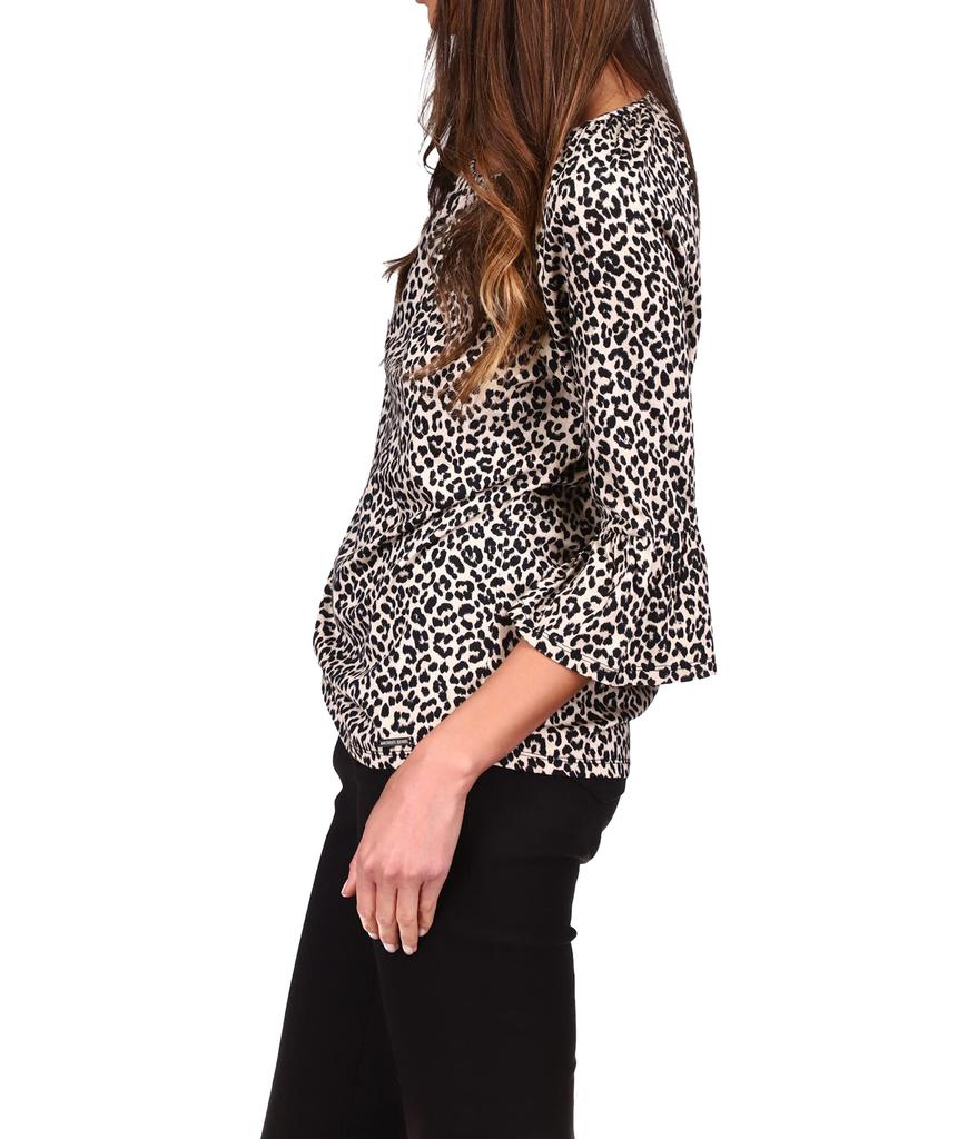 Cheetah Flare Sleeve Top商品第2张图片规格展示
