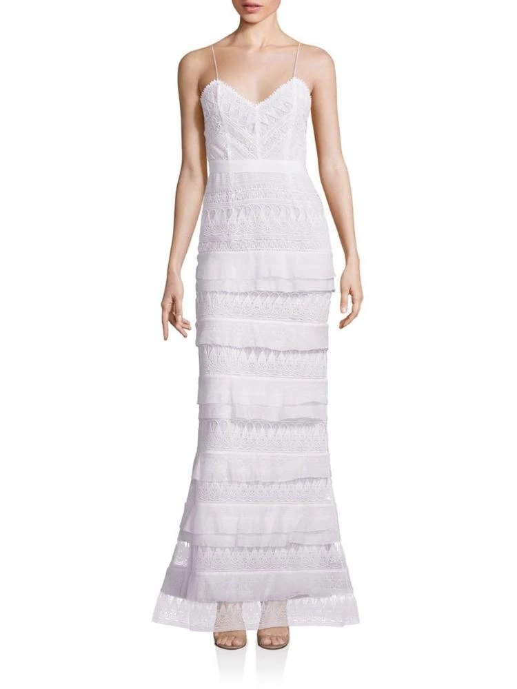 商品Self Portrait|Penelope Tiered Lace Gown,价格¥4626,第1张图片