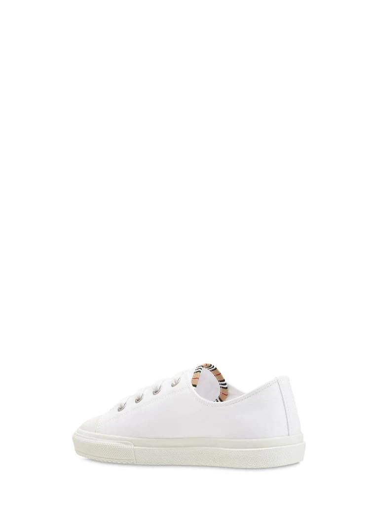 商品Burberry|Icon Stripe Logo Cotton Lace-up Sneakers,价格¥2227,第3张图片详细描述