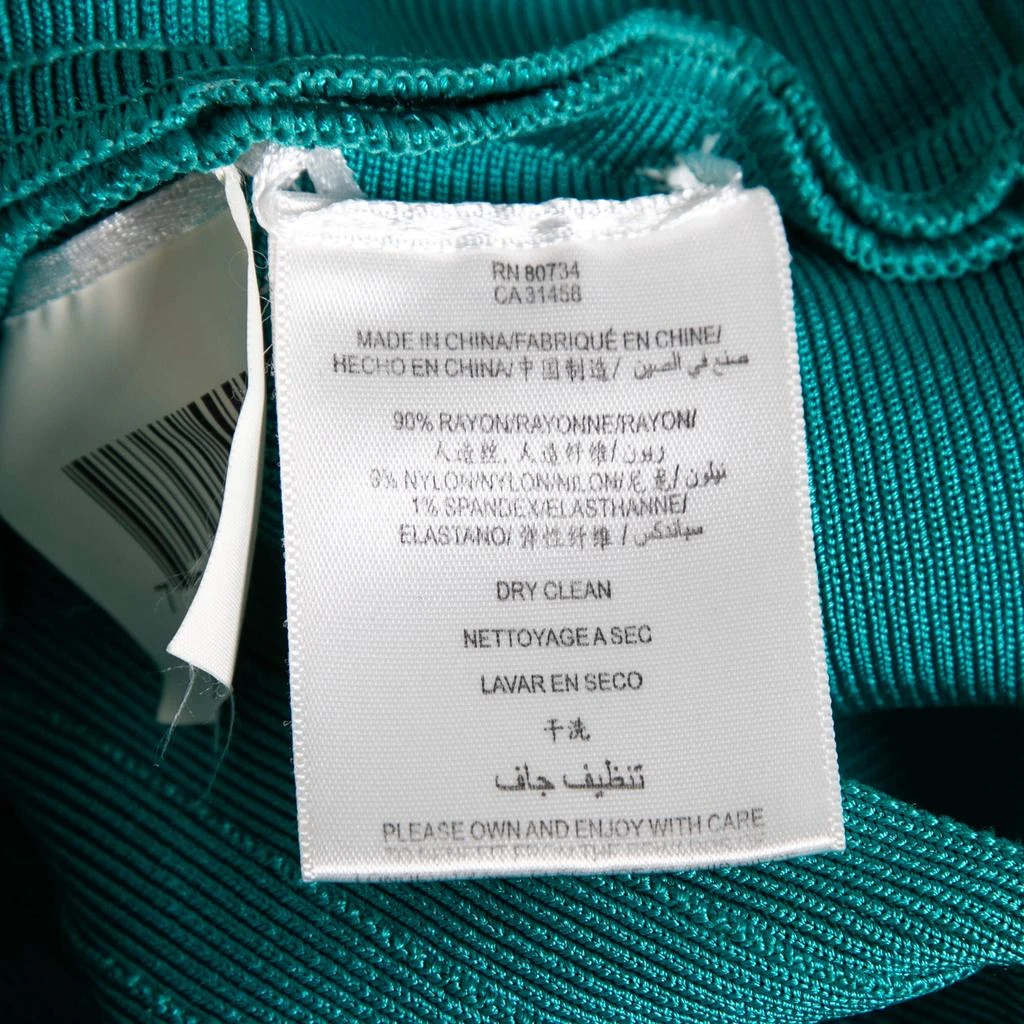 商品[二手商品] Herve Leger|Herve Leger Jade Green Sleeveless Scoop Neck Bandage Dress XS,价格¥1633,第5张图片详细描述