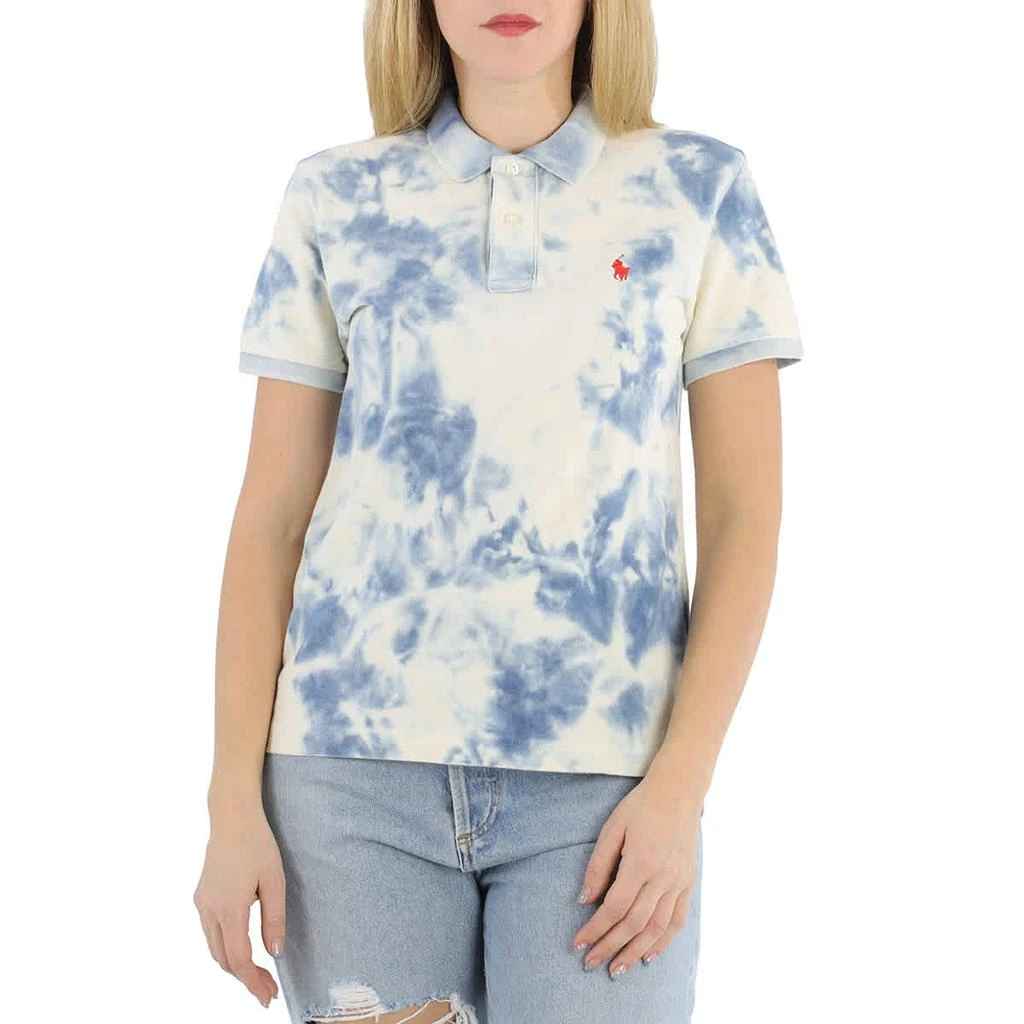 商品Ralph Lauren|Ladies Tie-dye Short-sleeve Polo Shirt,价格¥592,第1张图片