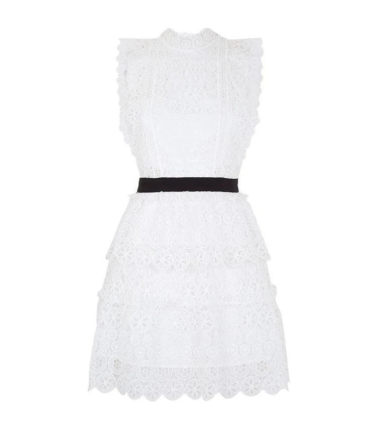 商品Self Portrait|Circle Floral Lace Mini Dress,价格¥1222,第1张图片