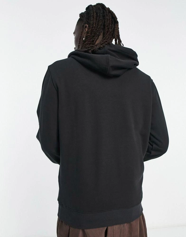 商品Timberland|Timberland stack logo hoodie with sleeve print in black,价格¥680,第3张图片详细描述