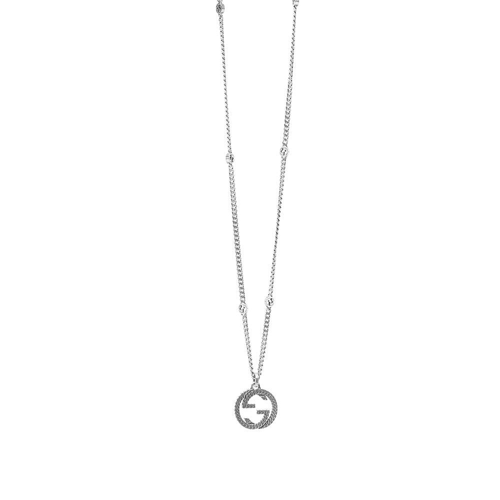 商品Gucci|Gucci Gucci Interlocking G Pendant Necklace,价格¥2755,第1张图片