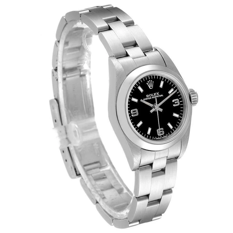 Rolex Black Stainless Steel Oyster Perpetual 67180 Women's Wristwatch 24 MM 商品