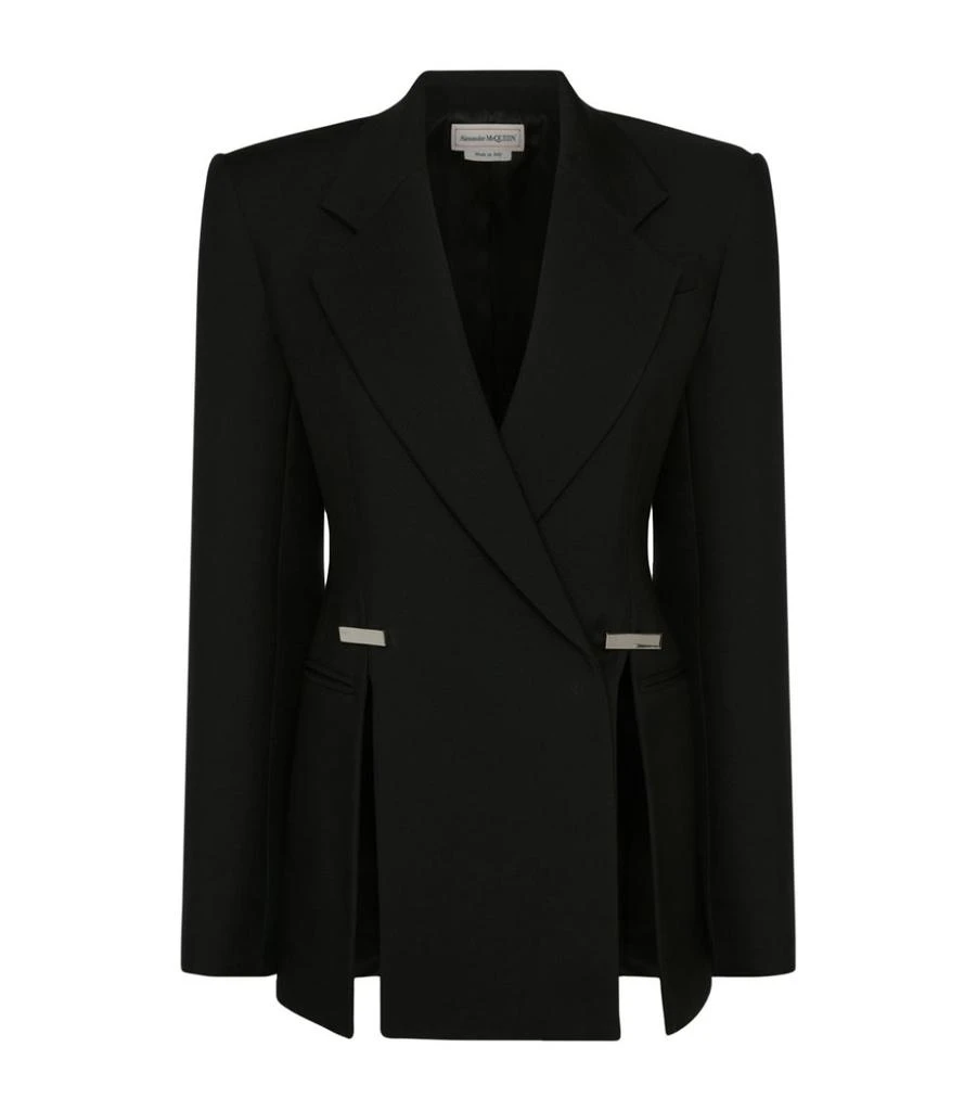 商品Alexander McQueen|Slashed Tailored Jacket,价格¥29010,第1张图片