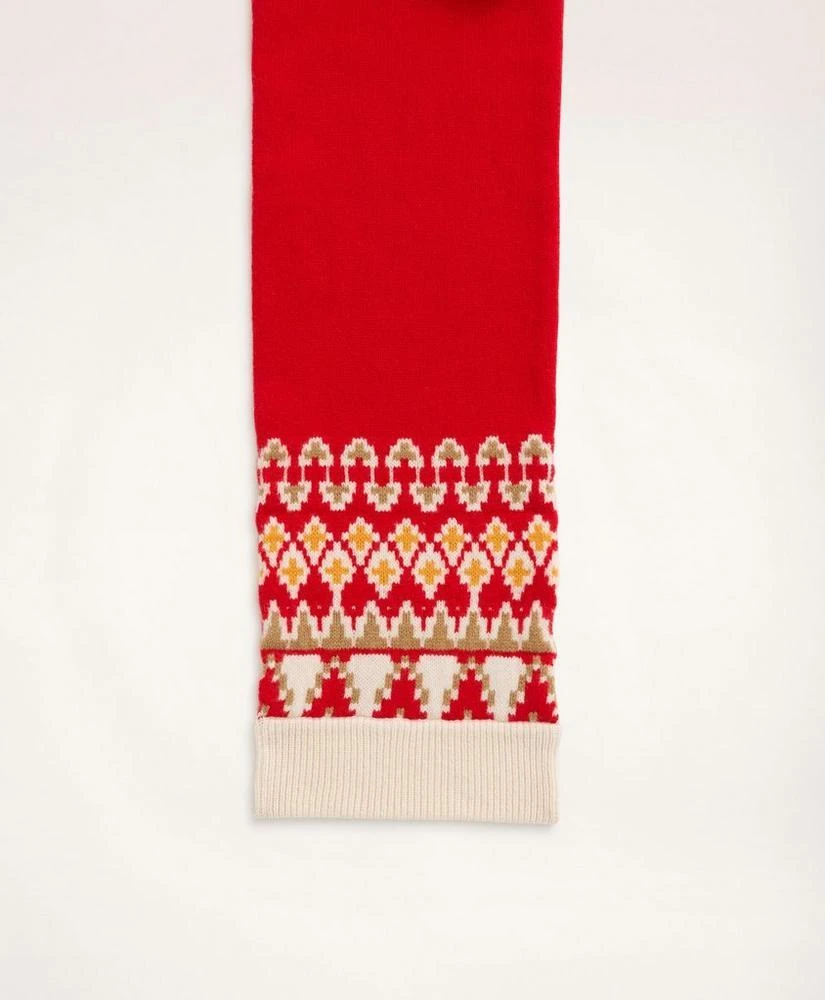 商品Brooks Brothers|Merino Wool Knit Fair Isle Scarf,价格¥642,第2张图片详细描述