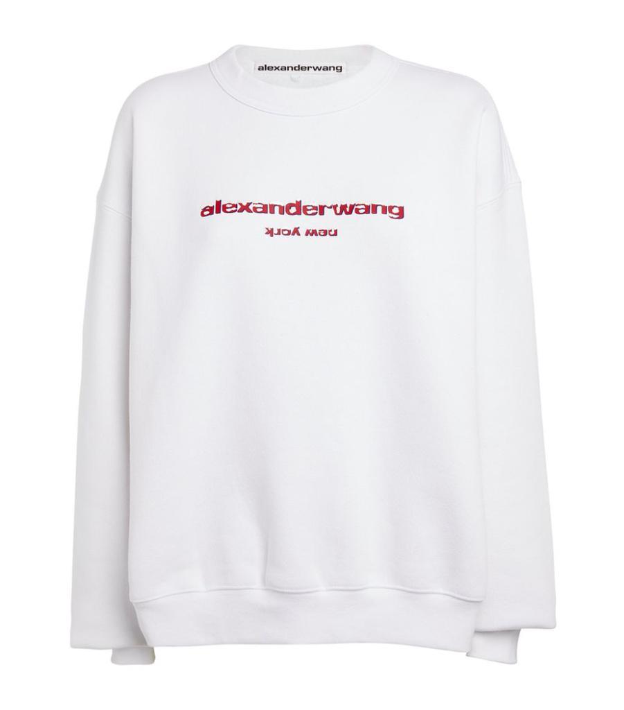 商品Alexander Wang|Crew-Neck Logo Sweatshirt,价格¥3050,第1张图片