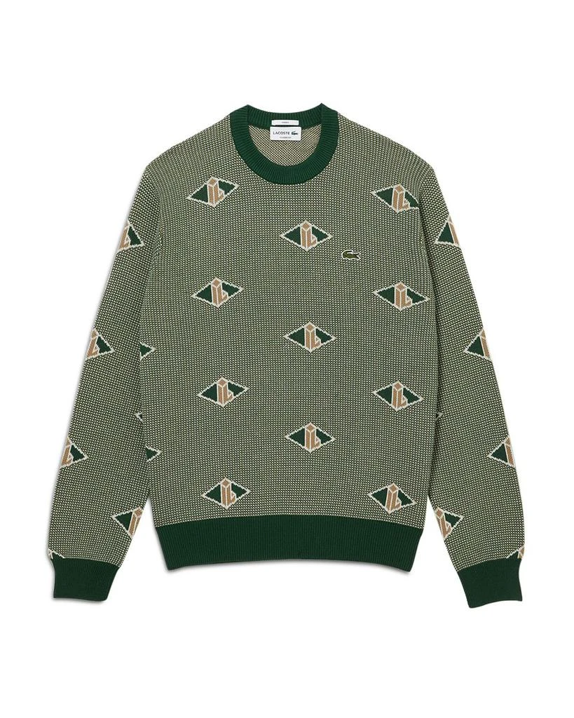 商品Lacoste|Classic Fit Monogram Pattern Sweater,价格¥1482,第1张图片详细描述