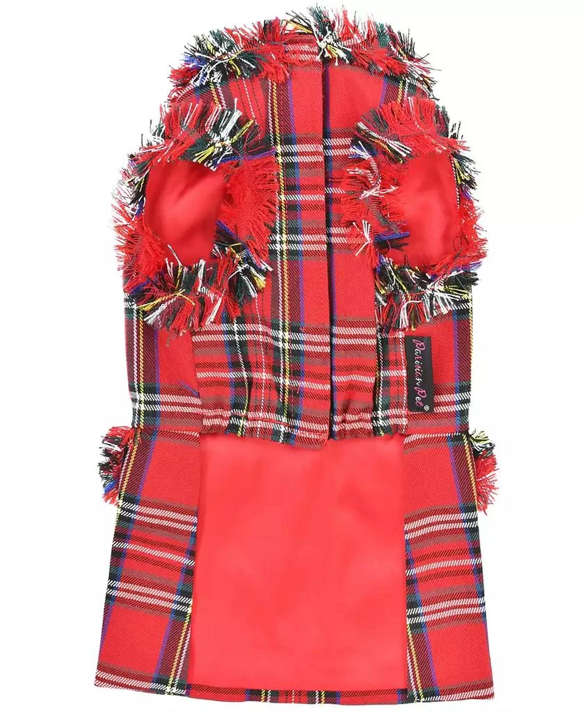 商品Macy's|Tartan Fringe Dog Dress,价格¥298,第3张图片详细描述