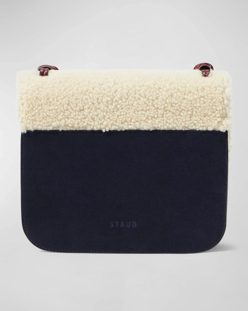 商品Staud|Tess Lamb Shearling Crossbody Bag,价格¥1496,第3张图片详细描述