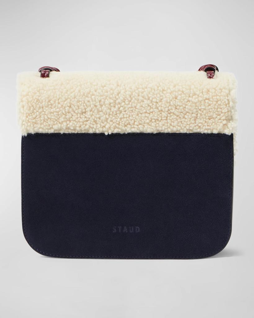 商品Staud|Tess Lamb Shearling Crossbody Bag,价格¥3629,第4张图片详细描述