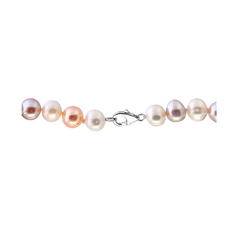商品Effy|EFFY® White Cultured Freshwater Pearl (7 mm) 18" Statement Necklace (Also in Gray, Pink, & Multicolor Cultured Freshwater Pearl),价格¥293 描述