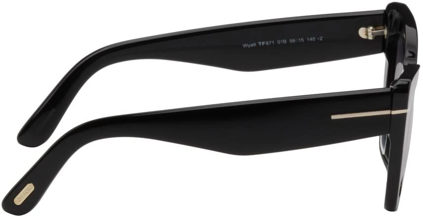 商品Tom Ford|Black Wyatt Sunglasses,价格¥3673,第2张图片详细描述