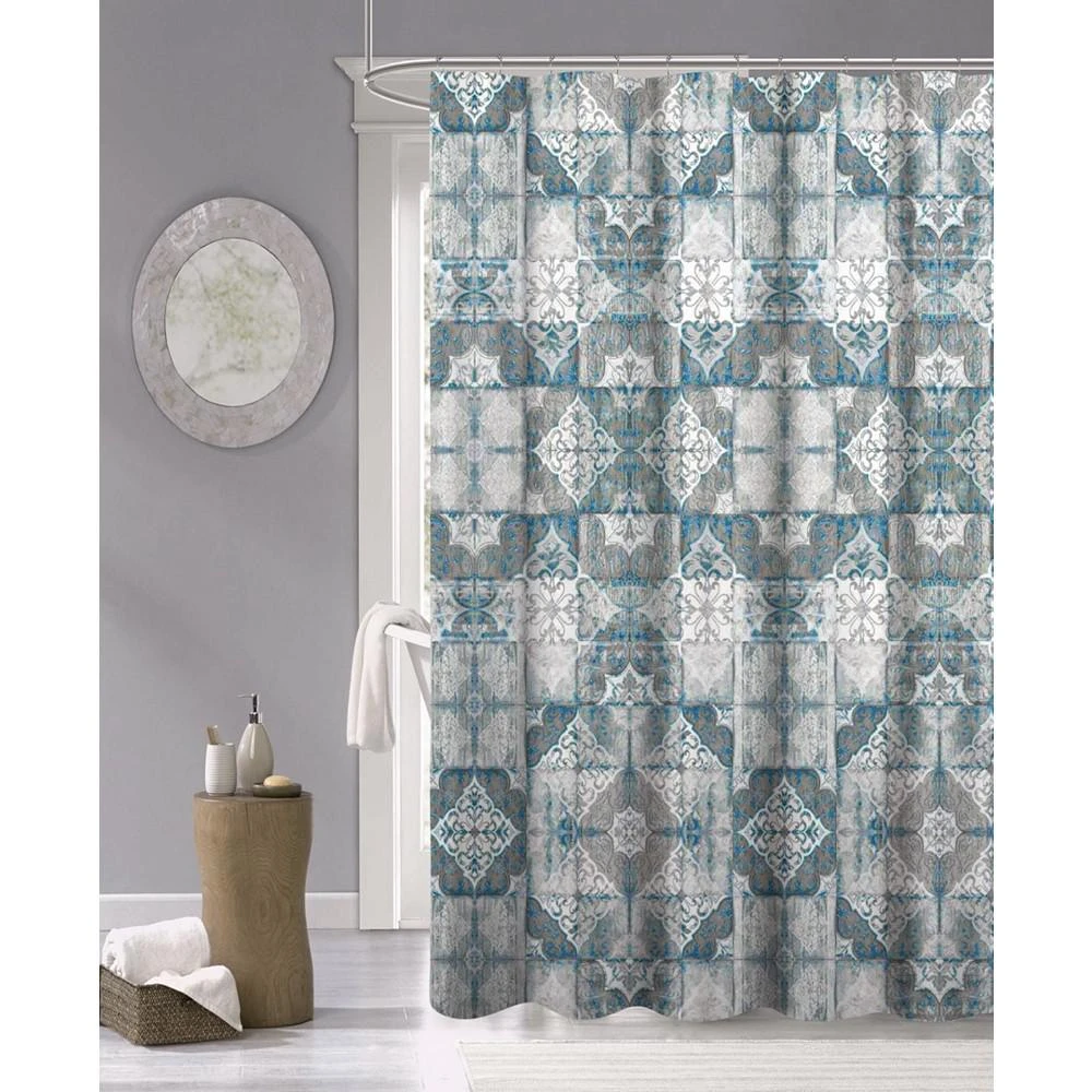 商品Dainty Home|Tiles Fabric Shower Curtain, 70" x 72",价格¥336,第1张图片