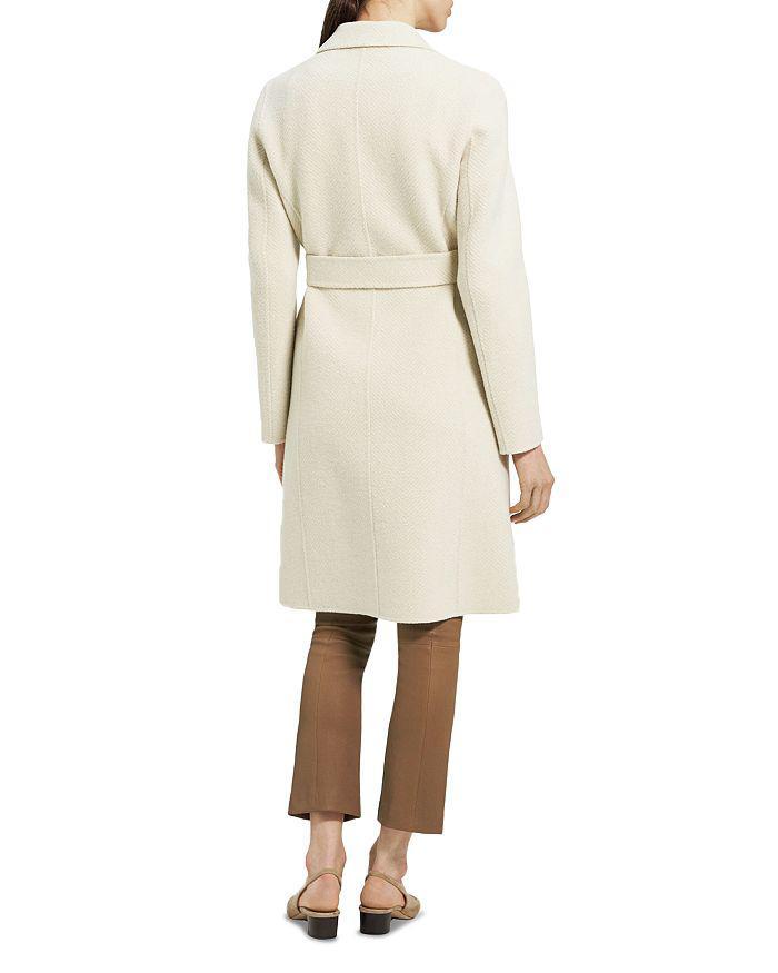商品Theory|Chevron Belted Wool Coat,价格¥4126,第4张图片详细描述