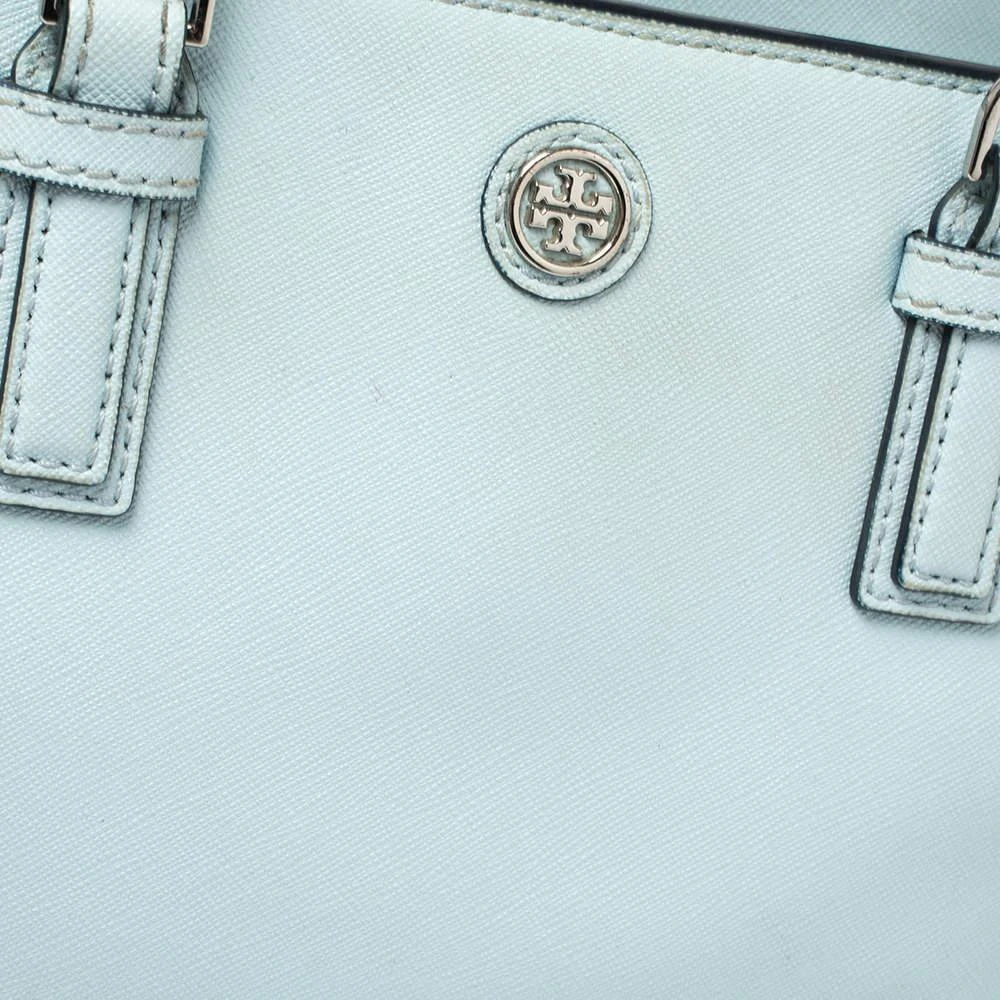 商品[二手商品] Tory Burch|Tory Burch Sky Blue Leather Mini Robinson Tote,价格¥768,第5张图片详细描述