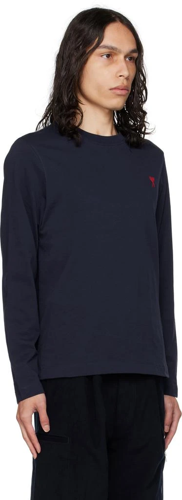 商品AMI|Navy Ami De Cœur Long Sleeve T-Shirt,价格¥943,第2张图片详细描述