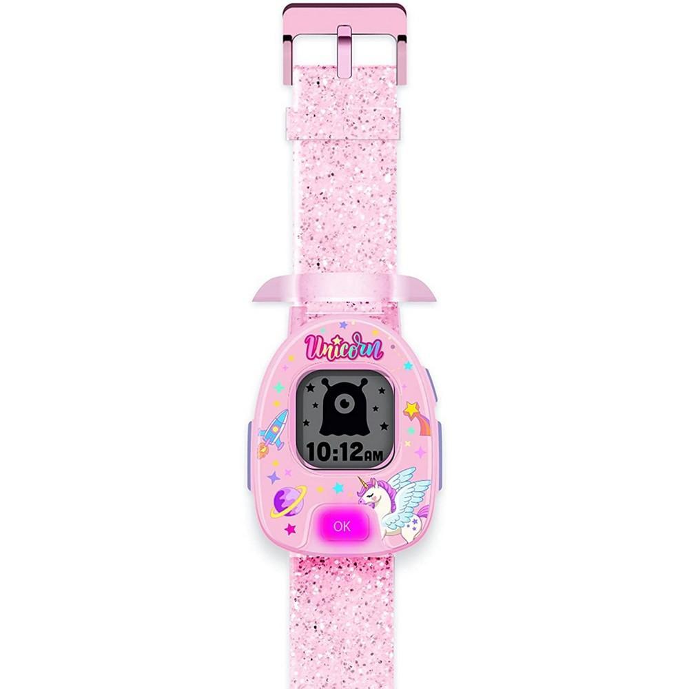 商品American Exchange|Unisex Kids Playzoom Pink Silicone Strap Smartwatch 42.5 mm,价格¥146,第1张图片