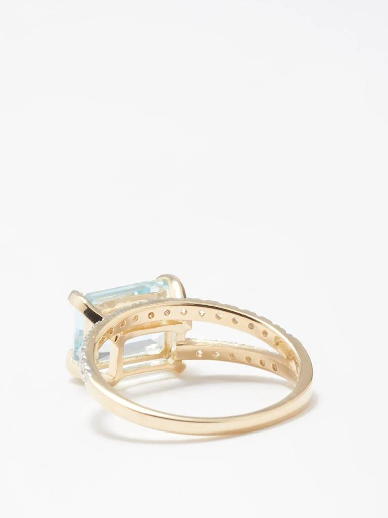 商品MATEO|Point of Focus diamond, topaz & 14kt gold ring,价格¥8913,第5张图片详细描述