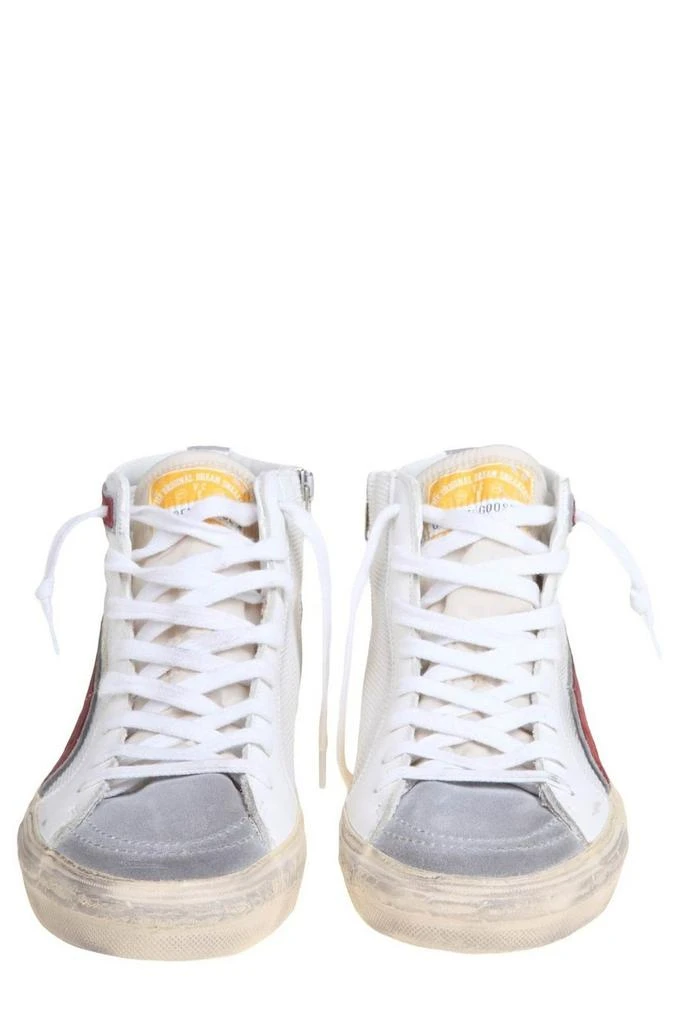 商品Golden Goose|Golden Goose Deluxe Brand Star Patch Distressed Slide Sneakers,价格¥3105,第4张图片详细描述