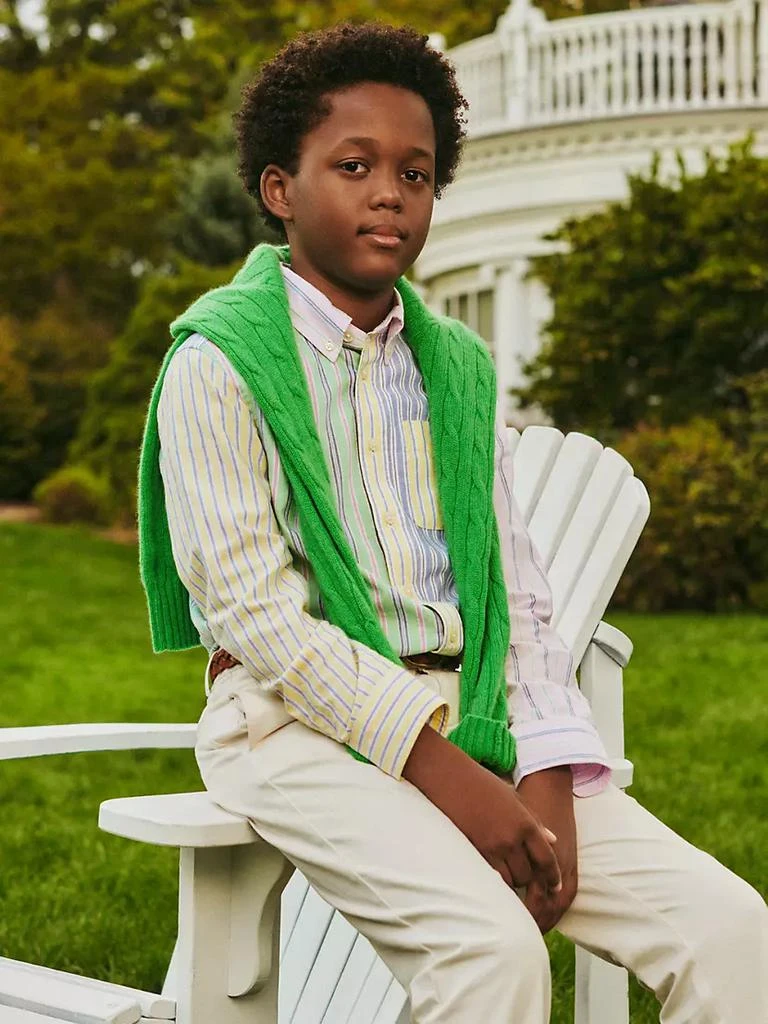 商品Ralph Lauren|Little Boy's Oxford Striped Shirt,价格¥220,第4张图片详细描述