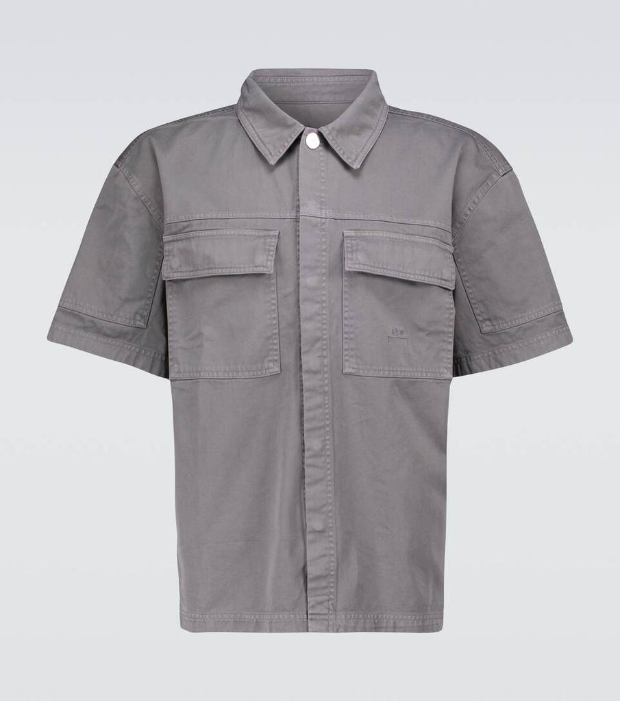 斜纹布短袖衬衫外套商品第1张图片规格展示