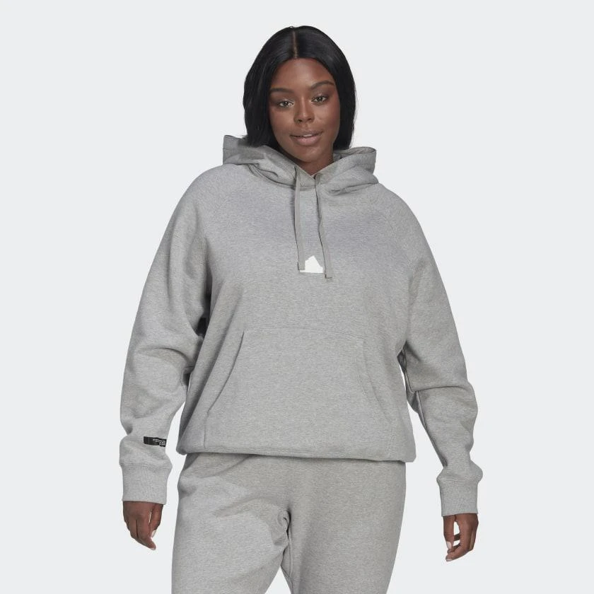 商品Adidas|Women's adidas Oversized Hooded Sweatshirt (Plus Size),价格¥362,第2张图片详细描述