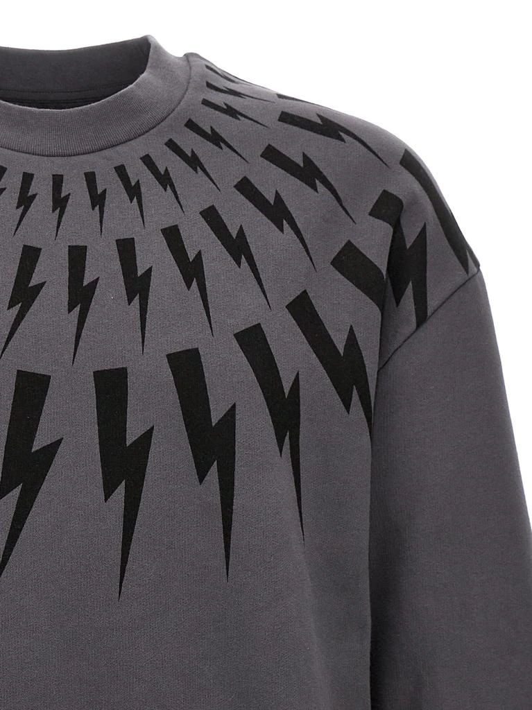 商品Neil Barrett|Thunderbolt Sweatshirt Gray,价格¥1940,第3张图片详细描述