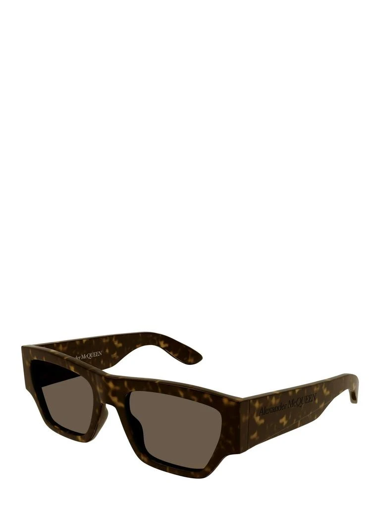 商品Alexander McQueen|Alexander McQueen Eyewear Rectangle Frame Sunglasses,价格¥2059,第2张图片详细描述