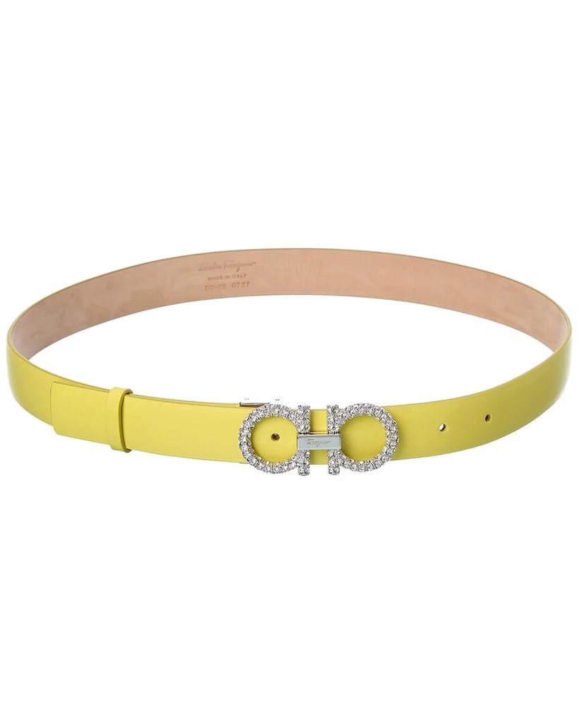 商品Salvatore Ferragamo|Salvatore Ferragamo Gancini Adjustable Leather Belt,价格¥2914,第1张图片