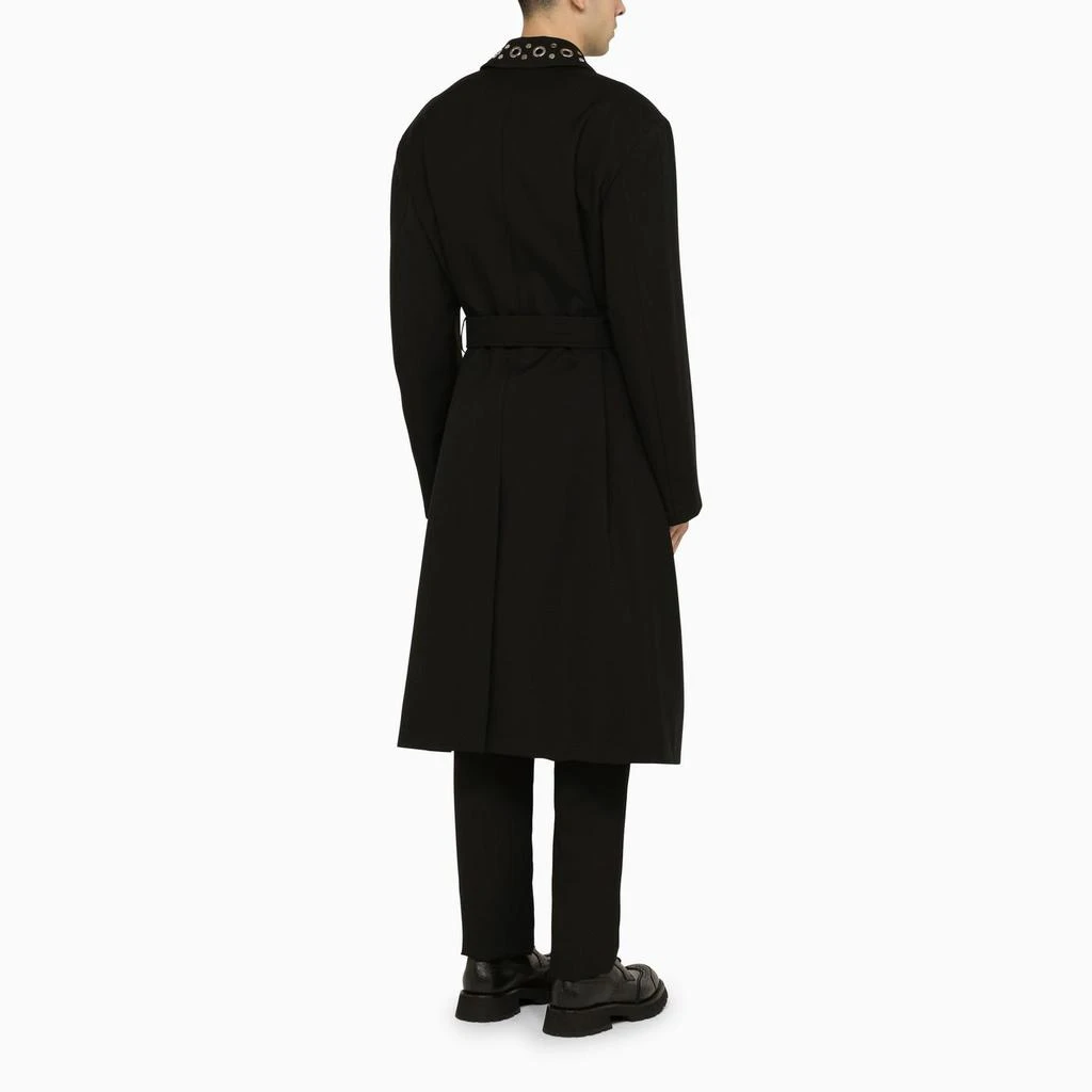 商品Alexander McQueen|Black Single-breasted Trench Coat,价格¥8455,第2张图片详细描述