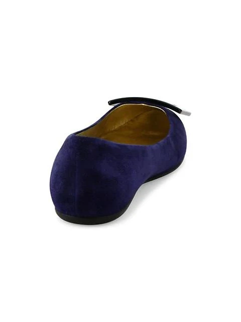 商品Roger Vivier|Gommette Suede Flats,价格¥4468,第3张图片详细描述