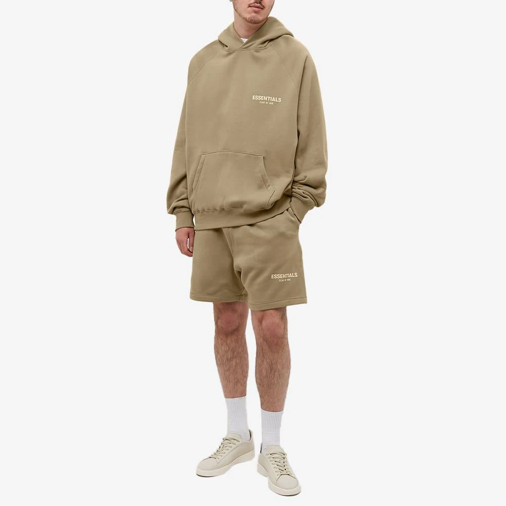 商品Essentials|Fear of God ESSENTIALS Logo Popover Hoody - Oak,价格¥866,第4张图片详细描述