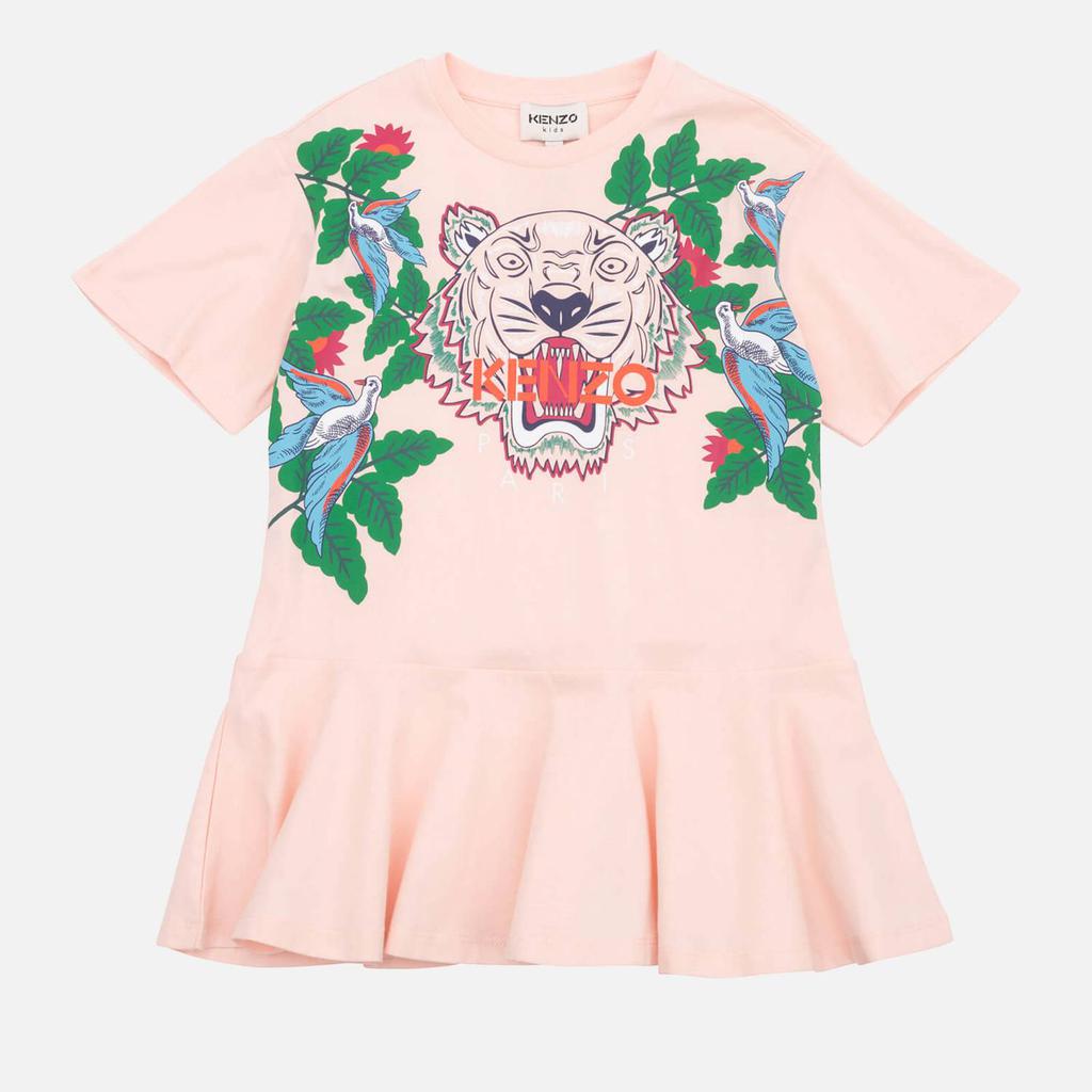 KENZO Girls' Floral Print Cotton-Jersey Dress商品第1张图片规格展示