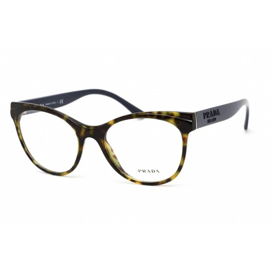 商品Prada|Prada Women's Eyeglasses - Dark Havana Plastic Cat Eye Shape Frame | 0PR 05WV 2AU1O1,价格¥766,第1张图片