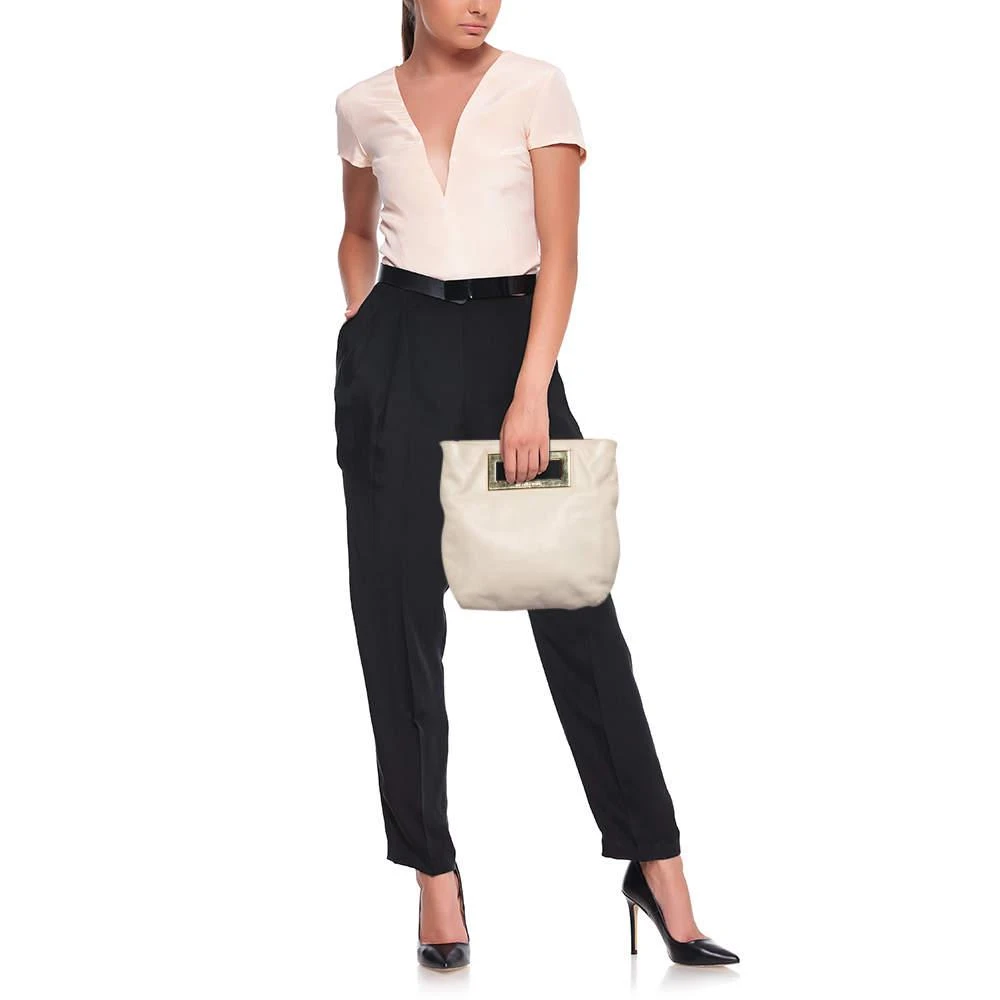 商品[二手商品] Michael Kors|MICHAEL Michael Kors Off White Leather Crossbody Bag,价格¥806,第2张图片详细描述