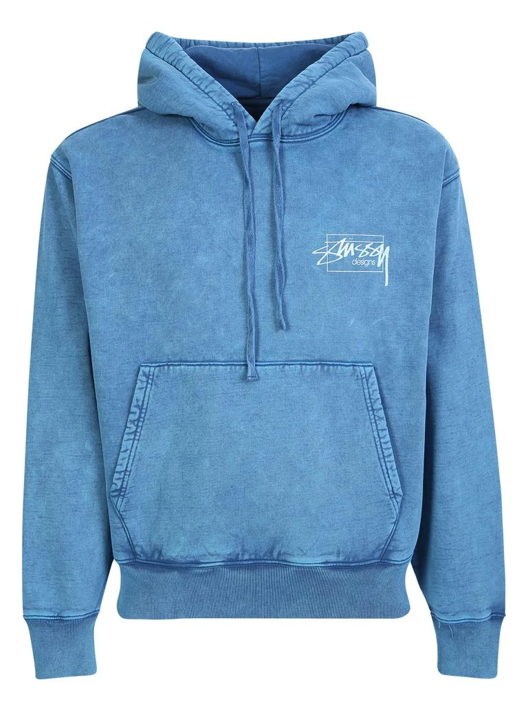 商品STUSSY|STUSSY STÃ¼SSY HOODED SWEATSHIRT WITH DISTRESSED EFFECT,价格¥1103,第1张图片