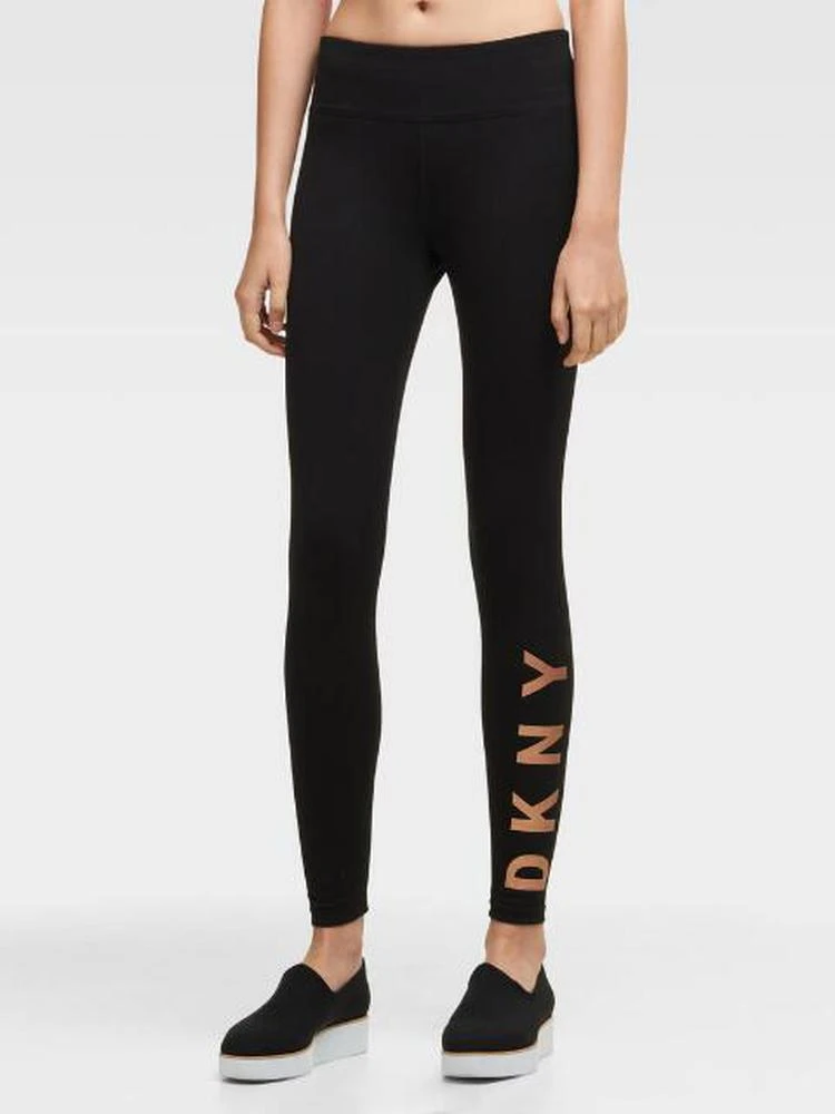 商品DKNY|Logo 中腰伸缩内搭裤,价格¥143,第4张图片详细描述