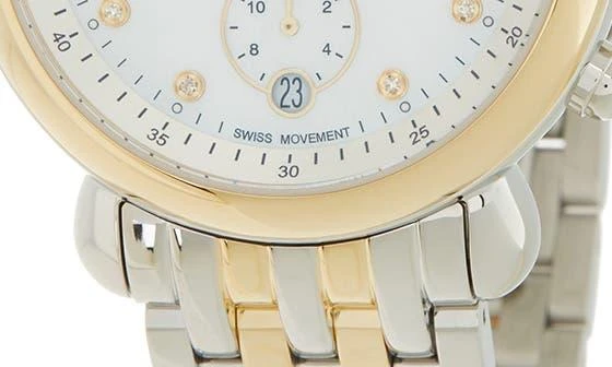 商品Michele|Women's CSX Diamond Embellished Bracelet Watch, 38mm - 0.03 ctw,价格¥5614,第4张图片详细描述
