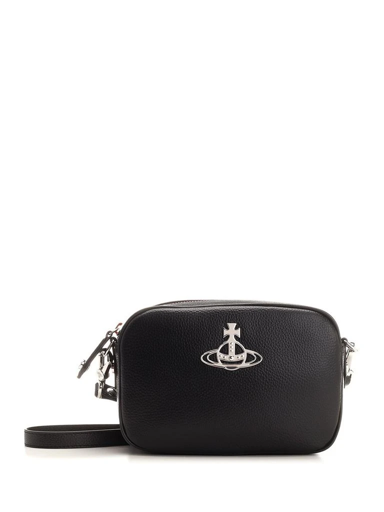 商品Vivienne Westwood|Vivienne Westwood Anna Orb-Plaque Zipped Camera Bag,价格¥2380,第1张图片