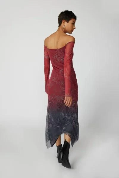 UO Maya Mesh Off-The-Shoulder Midi Dress 商品