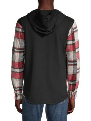 商品RON TOMSON|Plaid Hooded Shirt Jacket,价格¥237,第2张图片详细描述