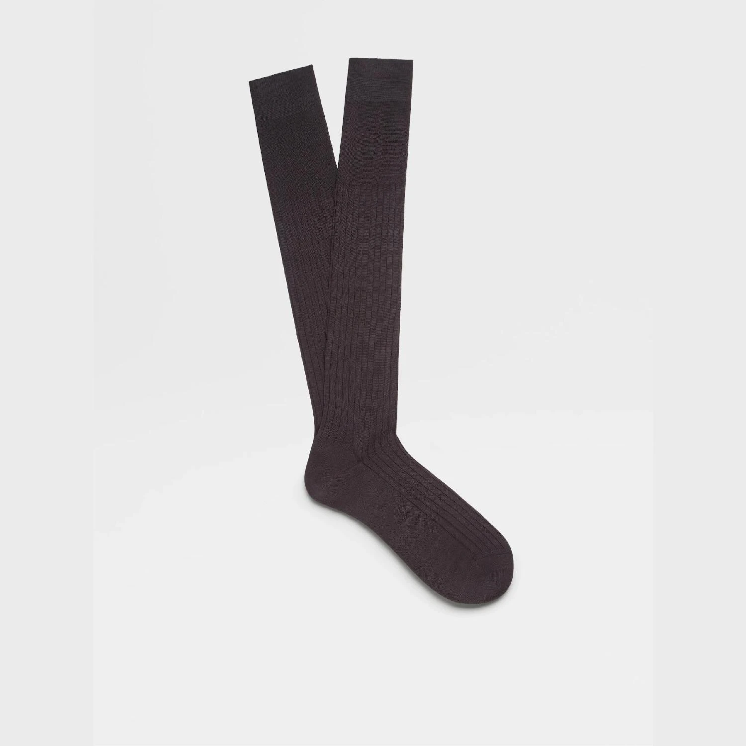 商品Zegna|包邮包税【预售7天发货】 ZEGNA杰尼亚 23秋冬 男士 袜子 Dark Grey Cotton Socks N4V10-011-022,价格¥512,第1张图片