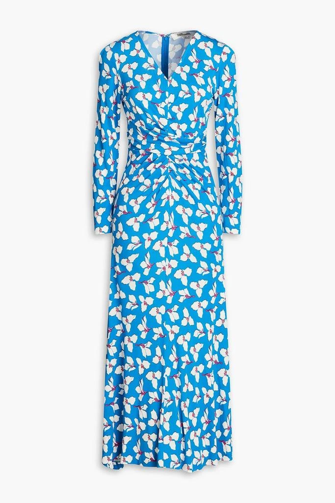 商品Diane von Furstenberg|Timmy ruched floral-print jersey midi dress,价格¥1832,第1张图片