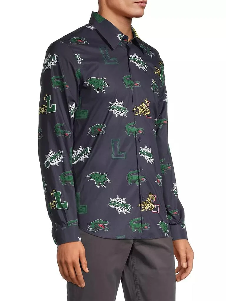 商品Lacoste|Crocodile Comic-Print Shirt,价格¥558,第4张图片详细描述