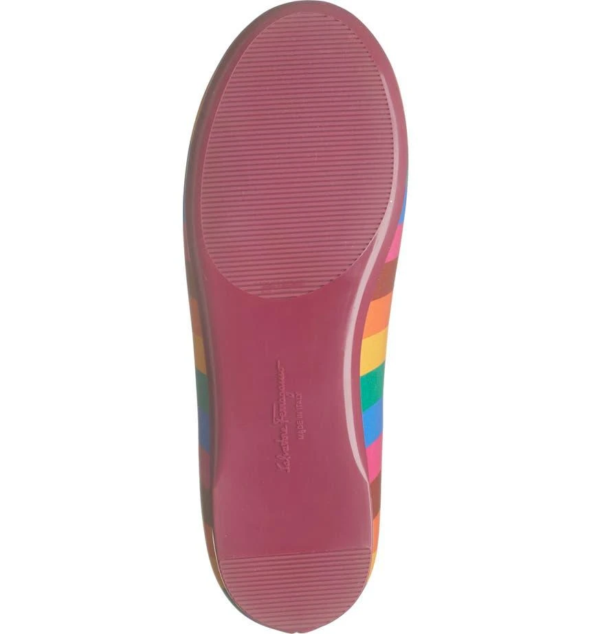 商品Salvatore Ferragamo|Kids' Striped Bow Flat,价格¥1231,第5张图片详细描述