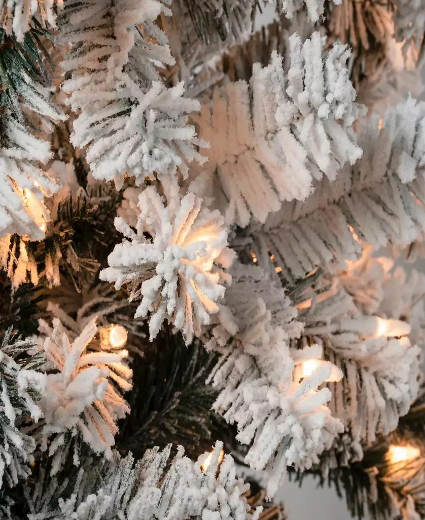 商品National Tree Company|First Traditions 6' Acacia Pencil Slim Flocked Tree with Clear Lights,价格¥4605,第3张图片详细描述